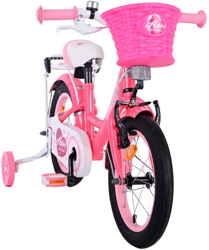 Volare Ashley Kinderfiets - Meisjes - 14 inch - Roze/Rood - Afbeelding 6