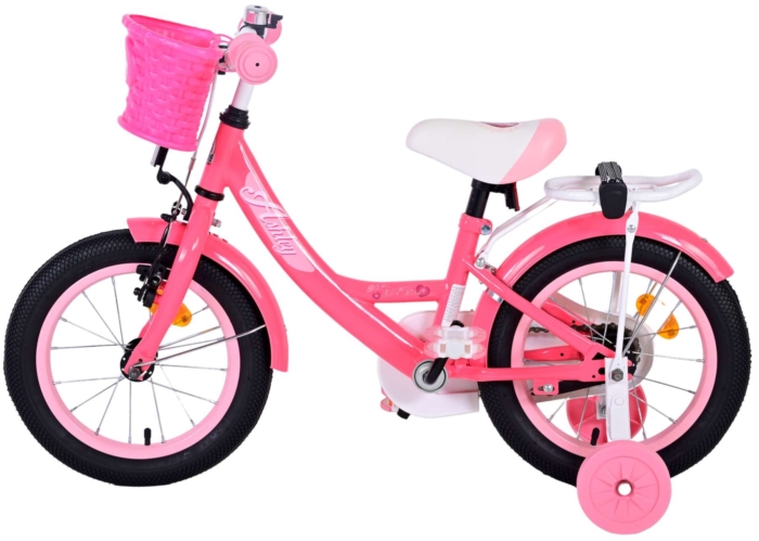 Volare Ashley Kinderfiets - Meisjes - 14 inch - Roze/Rood - Afbeelding 8