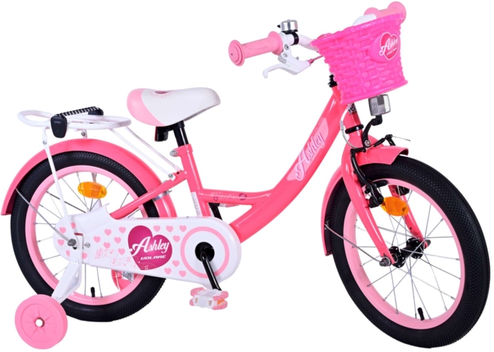 Volare Ashley Kinderfiets - Meisjes - 16 inch - Roze/Rood - Afbeelding 2