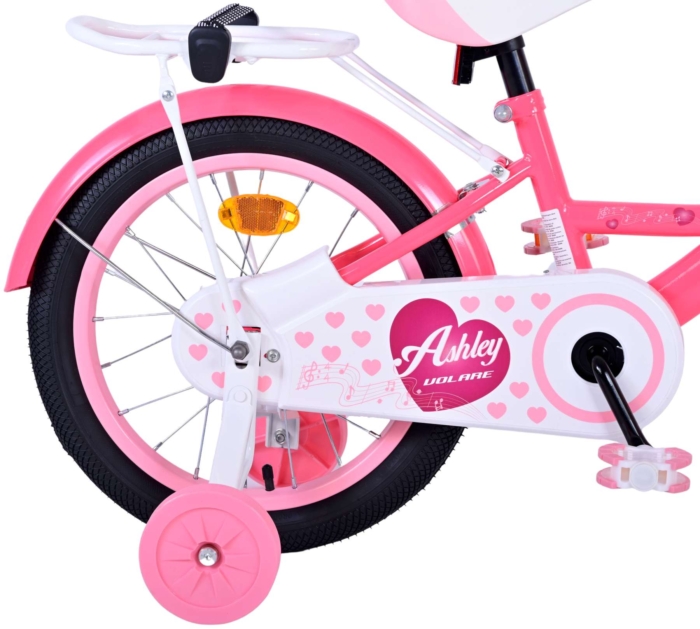 Volare Ashley Kinderfiets - Meisjes - 16 inch - Roze/Rood - Afbeelding 3