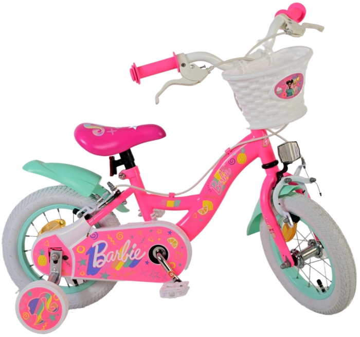 Barbie Kinderfiets - Meisjes - 12 inch - Roze - Twee Handremmen - Afbeelding 2