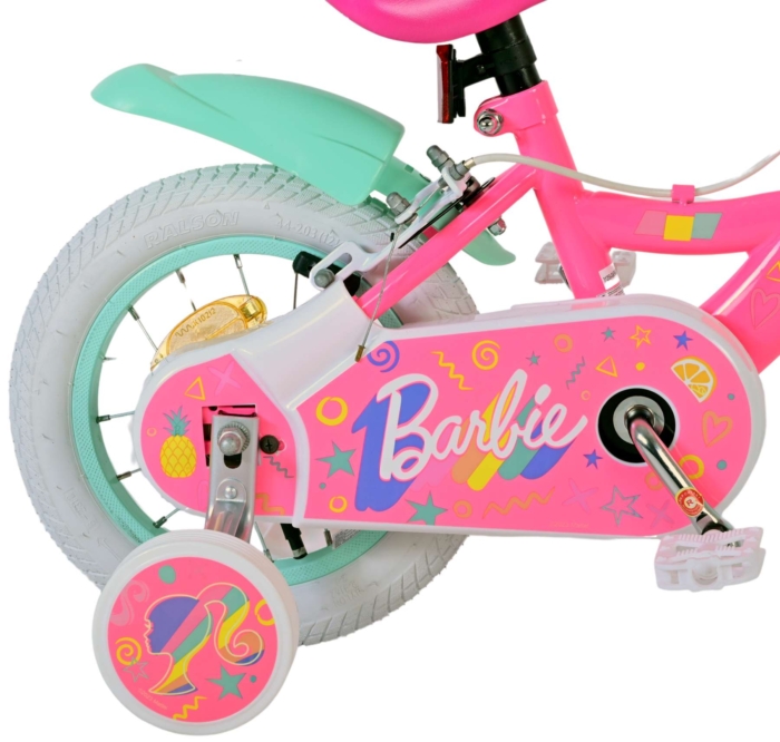 Barbie Kinderfiets - Meisjes - 12 inch - Roze - Twee Handremmen - Afbeelding 3