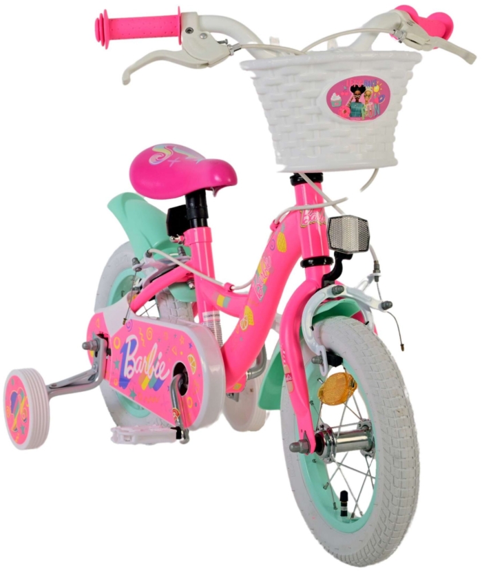 Barbie Kinderfiets - Meisjes - 12 inch - Roze - Twee Handremmen - Afbeelding 6