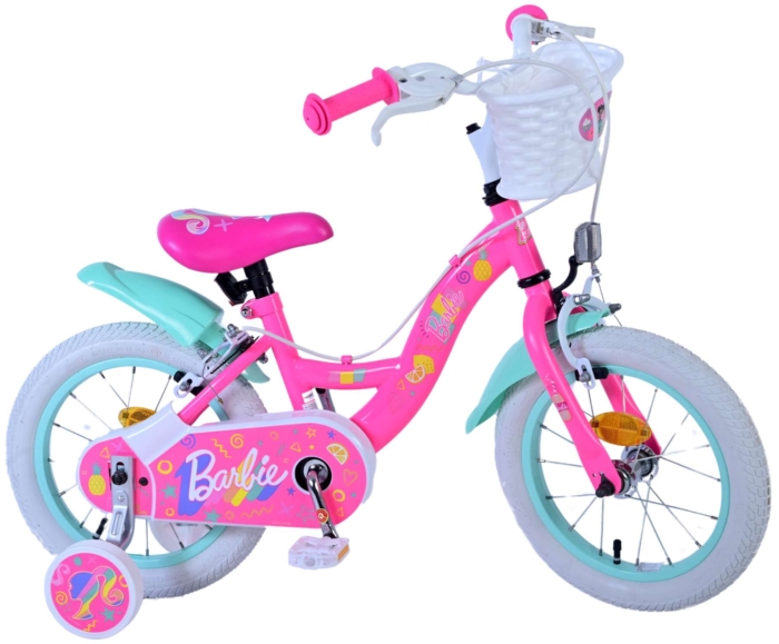 Barbie Kinderfiets - Meisjes - 14 inch - Roze - Twee handremmen - Afbeelding 2