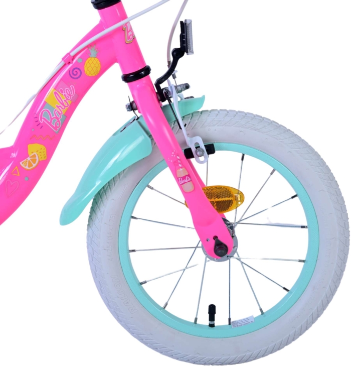 Barbie Kinderfiets - Meisjes - 14 inch - Roze - Twee handremmen - Afbeelding 4