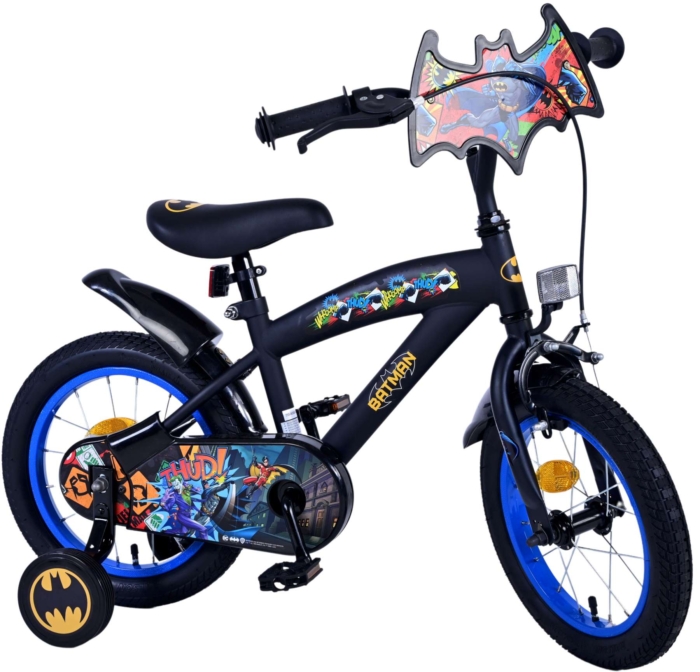 Batman Kinderfiets - Jongens - 14 inch - Zwart - Afbeelding 2