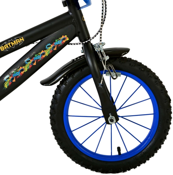 Batman Kinderfiets - Jongens - 14 inch - Zwart - Twee handremmen - Afbeelding 4