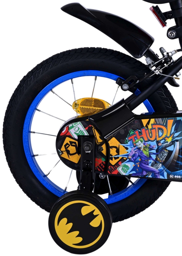 Batman Kinderfiets - Jongens - 14 inch - Zwart - Twee handremmen - Afbeelding 3