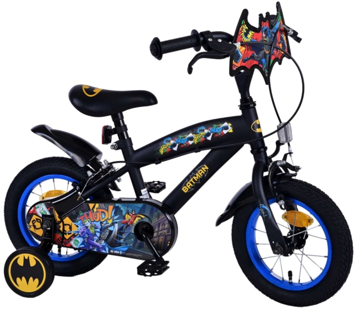 Batman Kinderfiets - Jongens - 12 inch - Zwart - Twee handremmen - Afbeelding 2