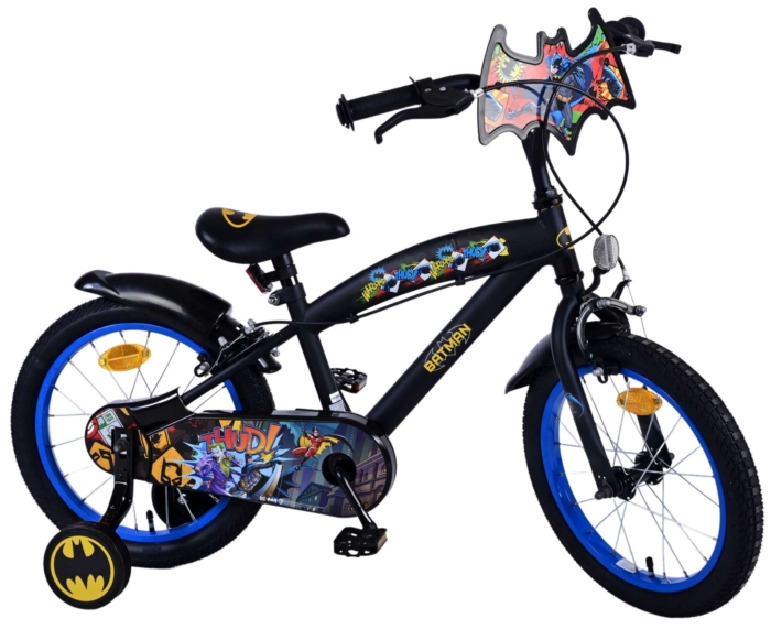 Batman Kinderfiets - Jongens - 16 inch - Zwart - Twee handremmen - Afbeelding 2