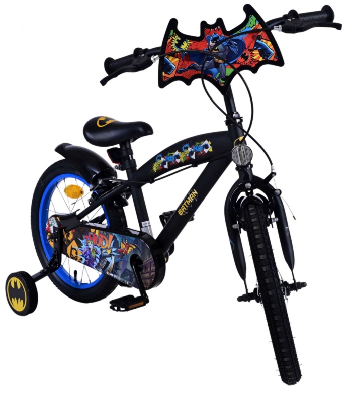 Batman Kinderfiets - Jongens - 16 inch - Zwart - Twee handremmen - Afbeelding 6