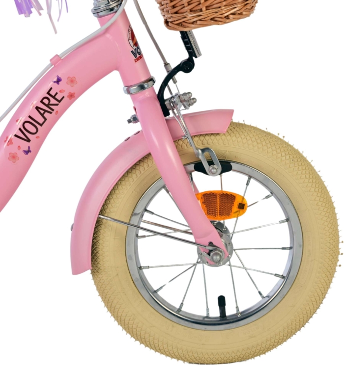 Volare Blossom Kinderfiets - Meisjes - 12 inch - Roze - Twee handremmen - Afbeelding 4