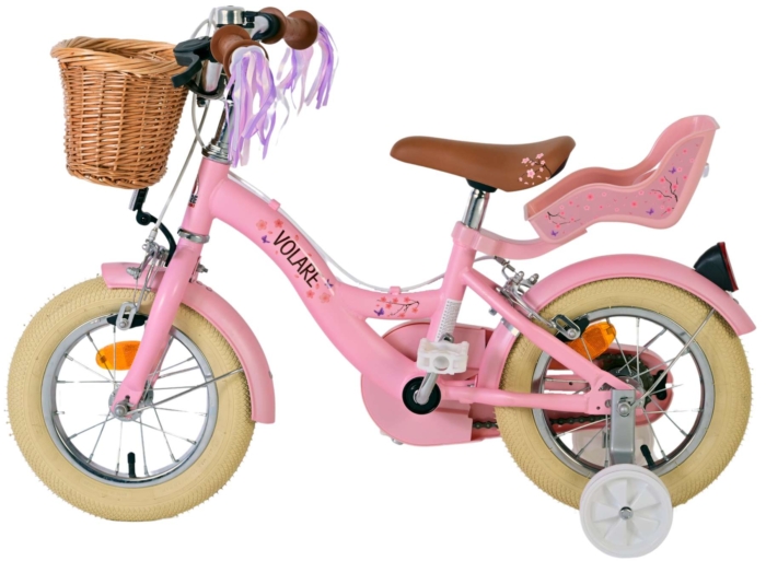 Volare Blossom Kinderfiets - Meisjes - 12 inch - Roze - Twee handremmen - Afbeelding 8