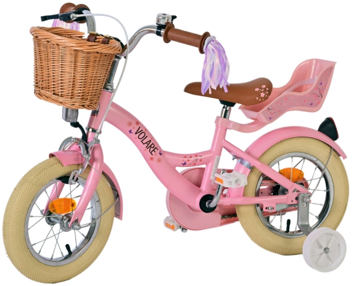 Volare Blossom Kinderfiets - Meisjes - 12 inch - Roze - Afbeelding 9