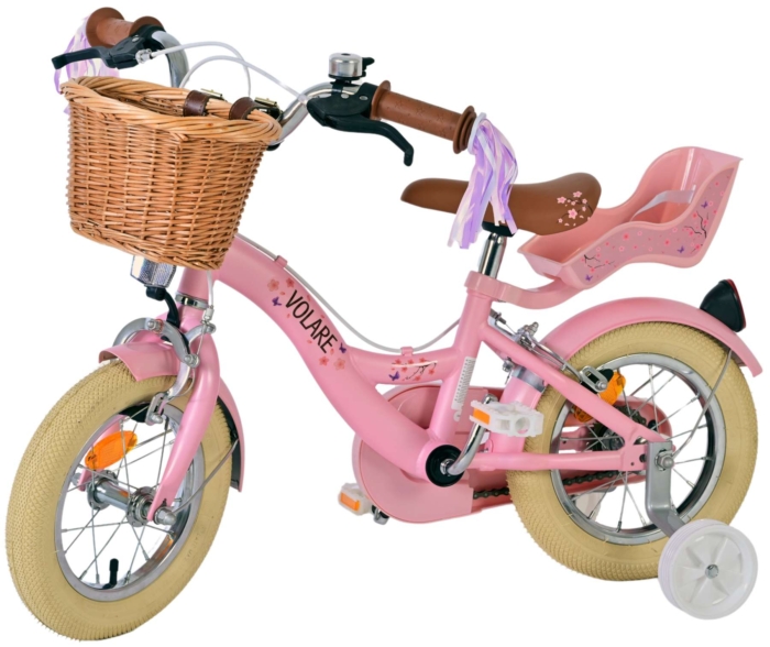 Volare Blossom Kinderfiets - Meisjes - 12 inch - Roze - Twee handremmen - Afbeelding 9