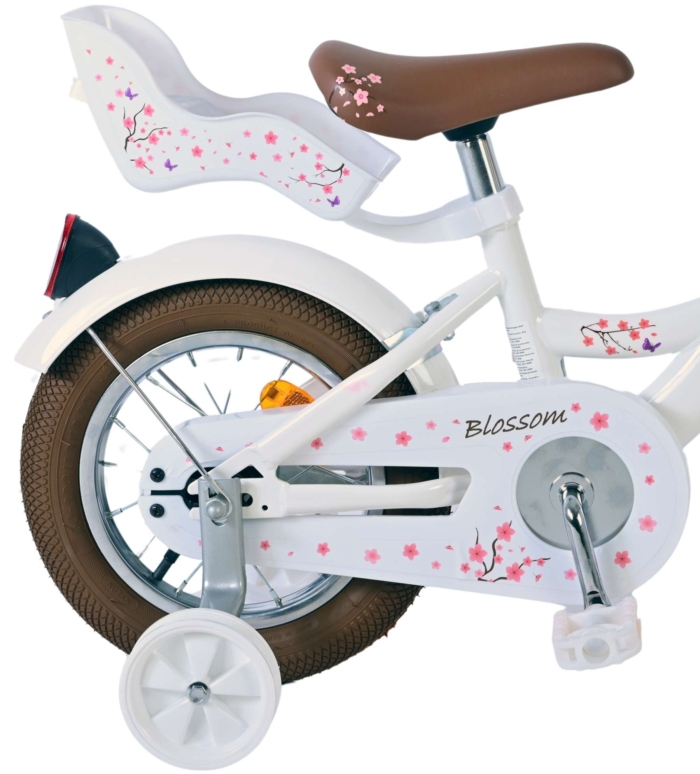 Volare Blossom Kinderfiets - Meisjes - 12 inch - Wit - Afbeelding 3