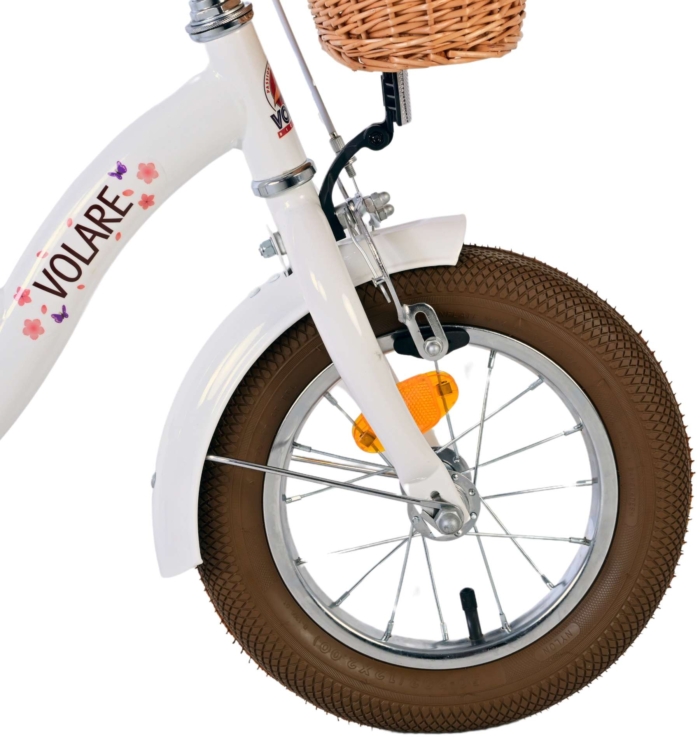 Volare Blossom Kinderfiets - Meisjes - 12 inch - Wit - Afbeelding 4