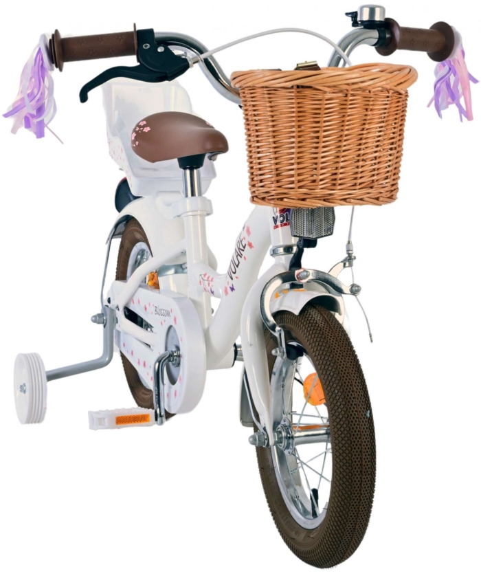 Volare Blossom Kinderfiets - Meisjes - 12 inch - Wit - Afbeelding 6