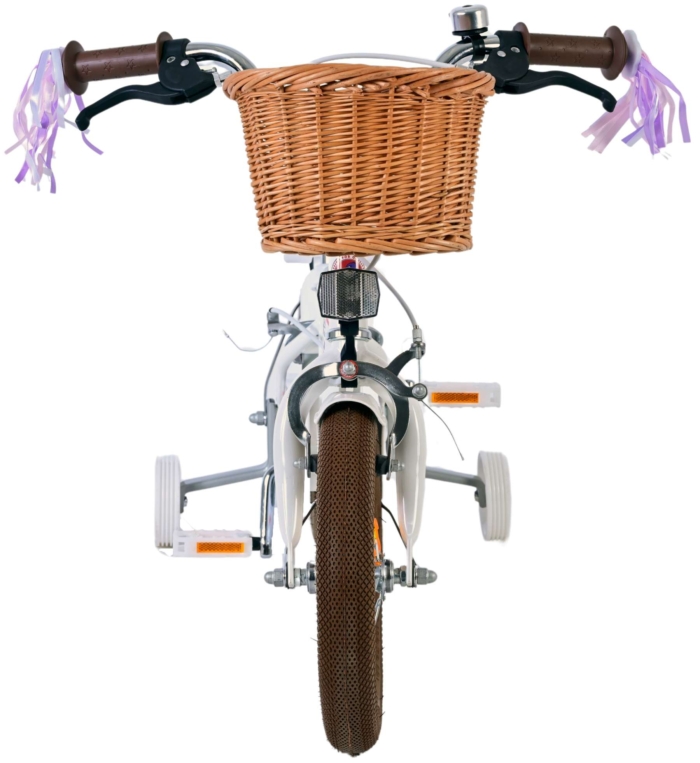 Volare Blossom Kinderfiets - Meisjes - 12 inch - Wit - Twee handremmen - Afbeelding 7