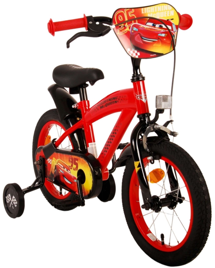 Disney Cars Kinderfiets - Jongens - 14 inch - Rood - Afbeelding 10