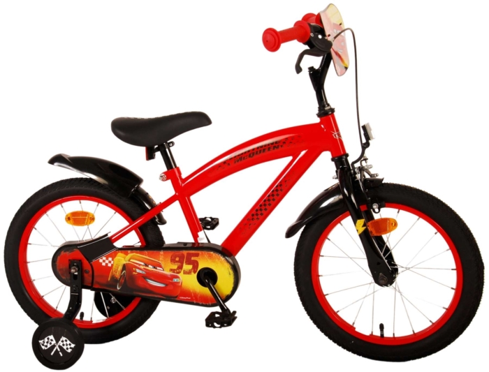 Disney Cars Kinderfiets - Jongens - 16 inch - Rood - Afbeelding 2