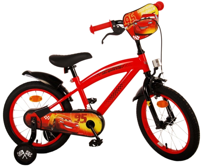 Disney Cars Kinderfiets - Jongens - 16 inch - Rood - Afbeelding 3