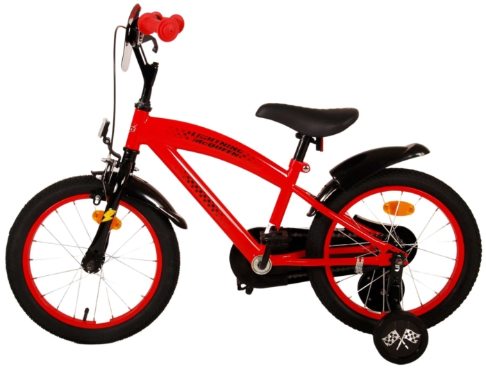 Disney Cars Kinderfiets - Jongens - 16 inch - Rood - Afbeelding 13