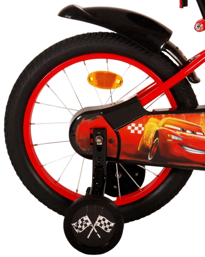 Disney Cars Kinderfiets - Jongens - 16 inch - Rood - Afbeelding 4