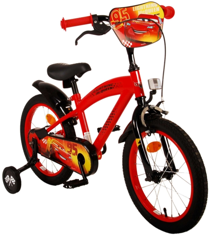 Disney Cars Kinderfiets - Jongens - 16 inch - Rood - Afbeelding 10