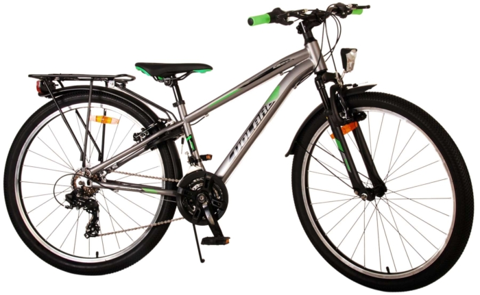 Volare Cross Kinderfiets - Jongens - 26 inch - Grijs - 18 versnellingen - Twee handremmen - Afbeelding 3