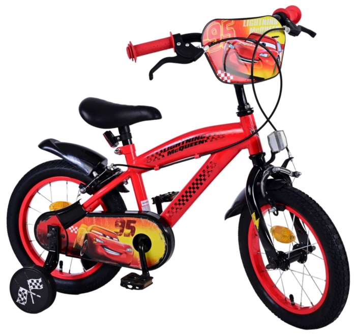 Disney Cars Kinderfiets - Jongens - 14 inch - Rood - Twee handremmen - Afbeelding 2