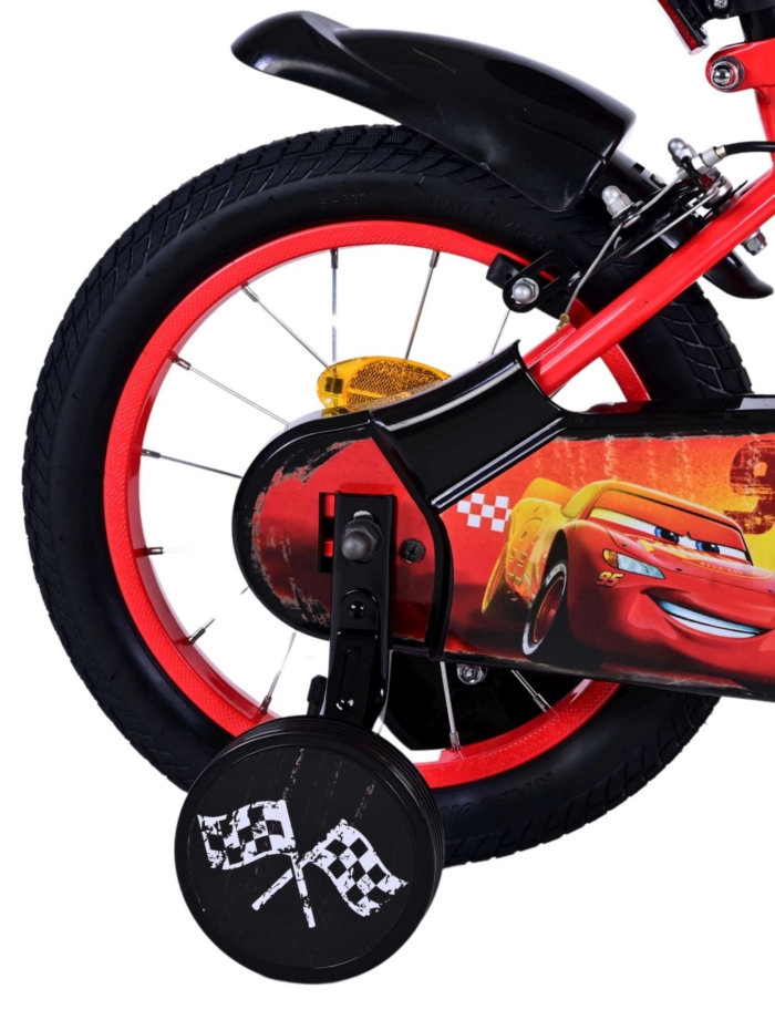 Disney Cars Kinderfiets - Jongens - 14 inch - Rood - Twee handremmen - Afbeelding 3