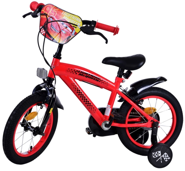 Disney Cars Kinderfiets - Jongens - 14 inch - Rood - Twee handremmen - Afbeelding 9