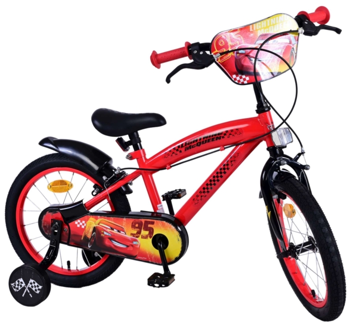 Disney Cars Kinderfiets - Jongens - 16 inch - Rood - Twee handremmen - Afbeelding 2