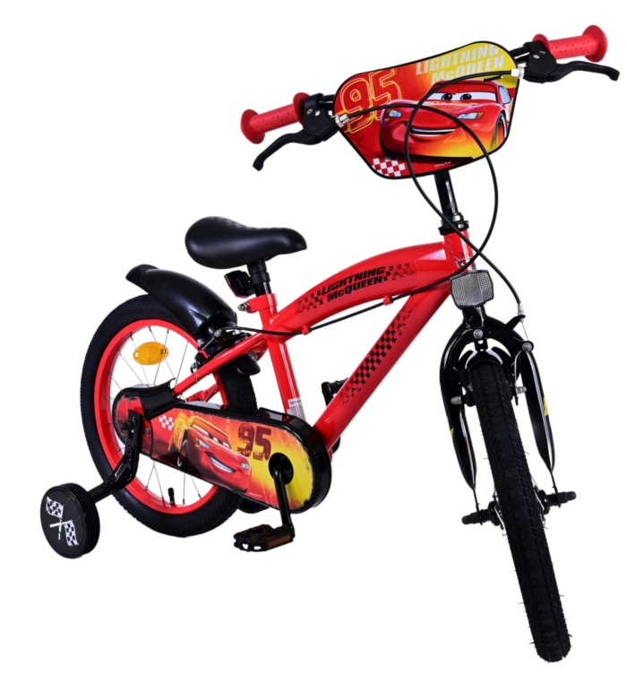 Disney Cars Kinderfiets - Jongens - 16 inch - Rood - Twee handremmen - Afbeelding 6