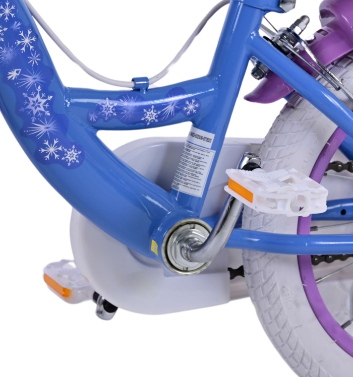 Disney Frozen 2 Kinderfiets - Meisjes - 14 inch - Blauw/Paars - Twee handremmen - Afbeelding 10