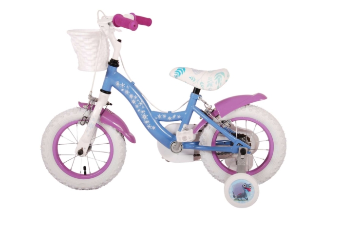 Disney Frozen 2 Kinderfiets - Meisjes - 12 inch - Blauw/Paars - Twee handremmen - Afbeelding 13