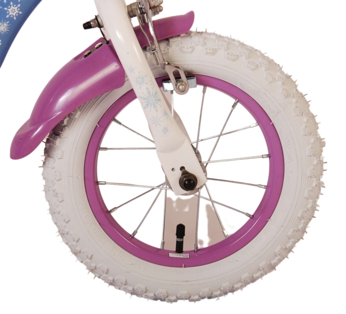 Disney Frozen 2 Kinderfiets - Meisjes - 12 inch - Blauw/Paars - Twee handremmen - Afbeelding 5