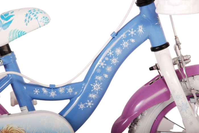 Disney Frozen 2 Kinderfiets - Meisjes - 12 inch - Blauw/Paars - Twee handremmen - Afbeelding 7