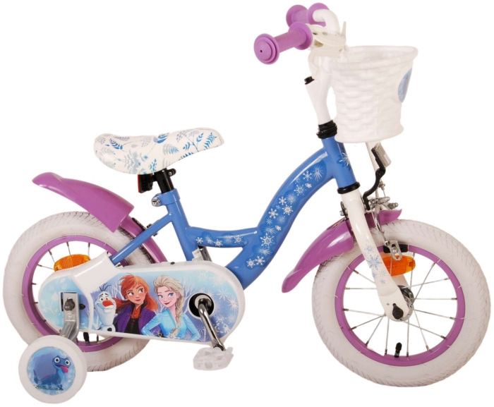 Disney Frozen 2 Kinderfiets - Meisjes - 12 inch - Blauw/Paars - Afbeelding 2