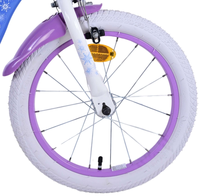 Disney Frozen 2 Kinderfiets - Meisjes - 16 inch - Blauw/Paars - Twee handremmen - Afbeelding 4