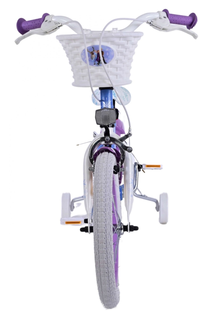 Disney Frozen 2 Kinderfiets - Meisjes - 16 inch - Blauw/Paars - Twee handremmen - Afbeelding 7