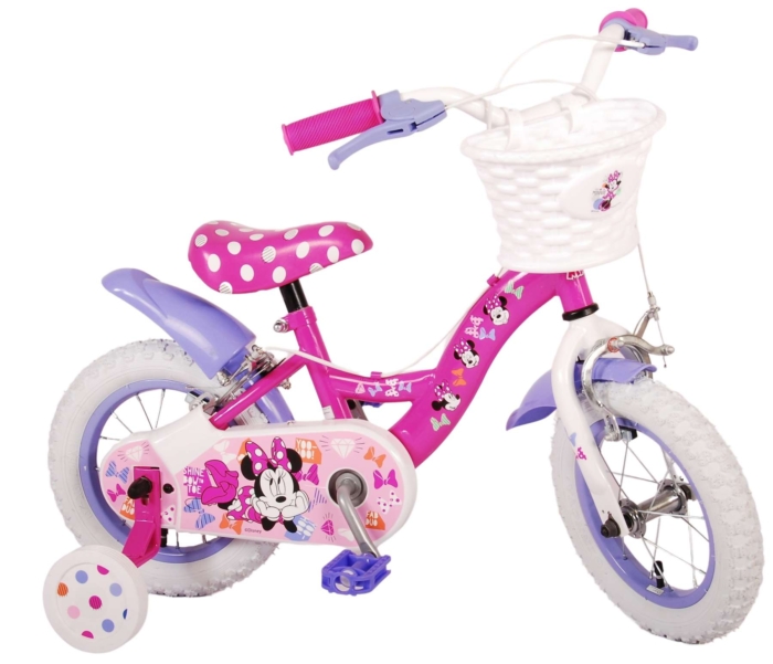 Disney Minnie Cutest Ever! Kinderfiets - Meisjes - 12 inch - Roze - Twee handremmen - Afbeelding 2