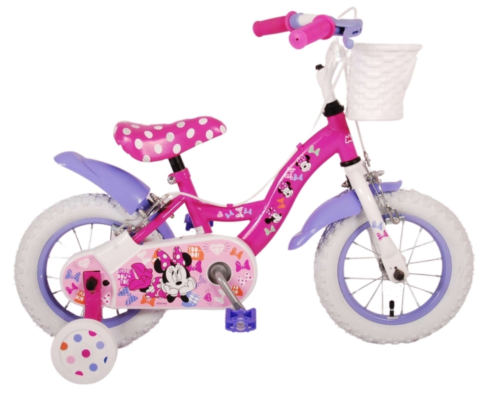 Disney Minnie Cutest Ever! Kinderfiets - Meisjes - 12 inch - Roze - Twee handremmen - Afbeelding 3