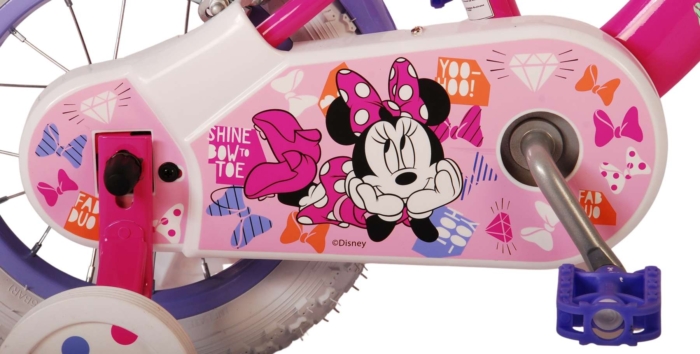 Disney Minnie Cutest Ever! Kinderfiets - Meisjes - 12 inch - Roze - Twee handremmen - Afbeelding 6