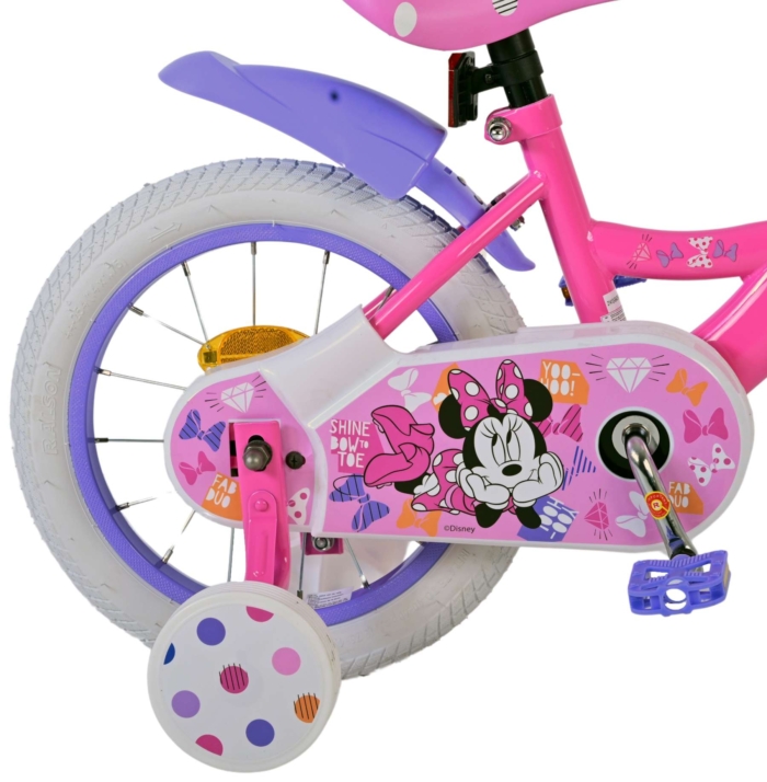 Disney Minnie Cutest Ever! Kinderfiets - Meisjes - 14 inch - Roze - Afbeelding 3