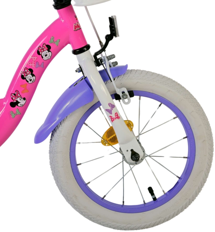 Disney Minnie Cutest Ever! Kinderfiets - Meisjes - 14 inch - Roze - Afbeelding 4