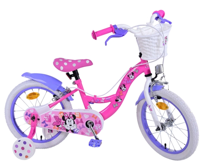 Disney Minnie Kinderfiets - Meisjes - 16 inch - Roze - Twee handremmen - Afbeelding 2