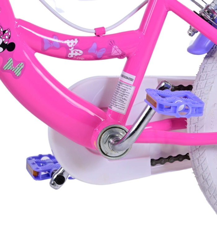 Disney Minnie Kinderfiets - Meisjes - 16 inch - Roze - Twee handremmen - Afbeelding 10