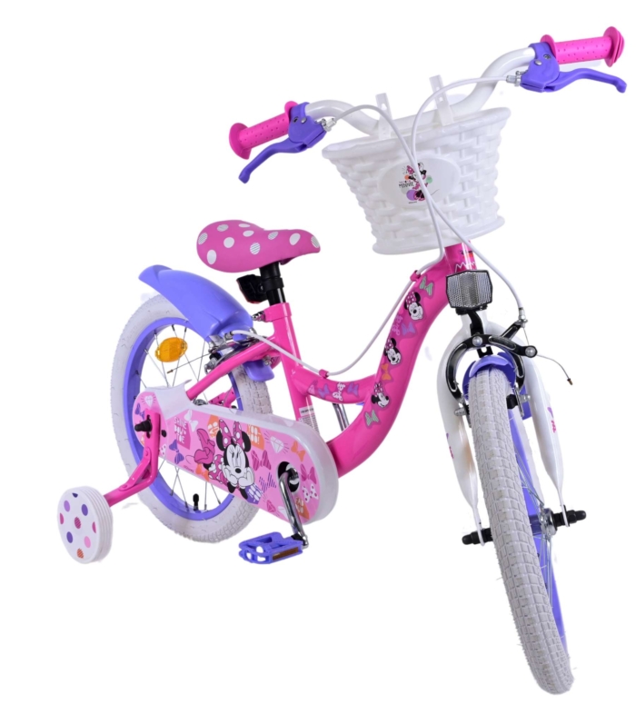 Disney Minnie Kinderfiets - Meisjes - 16 inch - Roze - Twee handremmen - Afbeelding 6